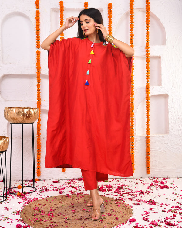 Gulmohar Kaftan Set