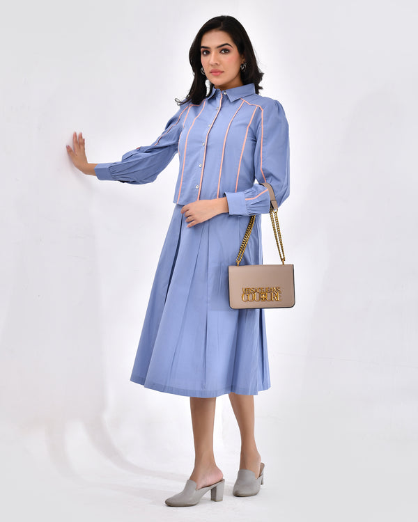 Axis Line Skirt Set