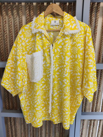 Yellow Boho Shirt
