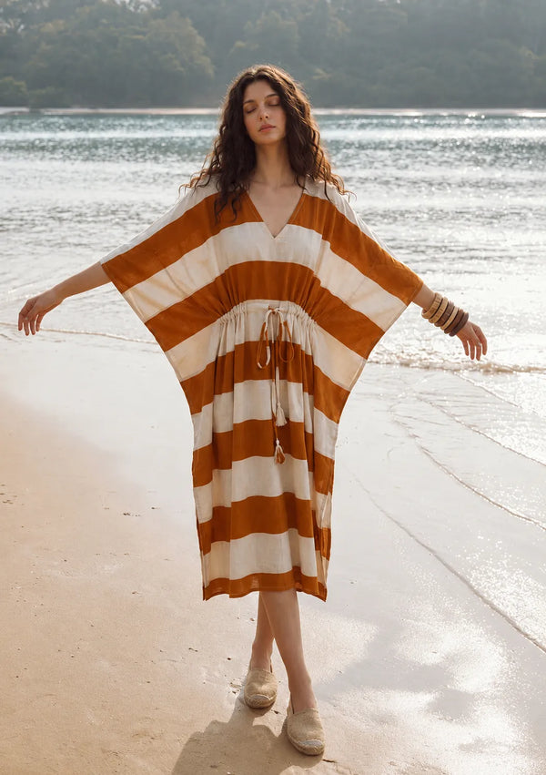 Rust Brown Kaftan
