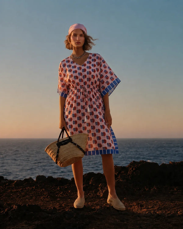Red Flower Kaftan