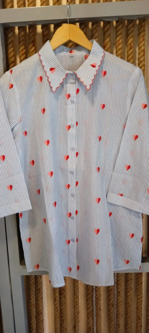 Sweetheart Shirt Blue