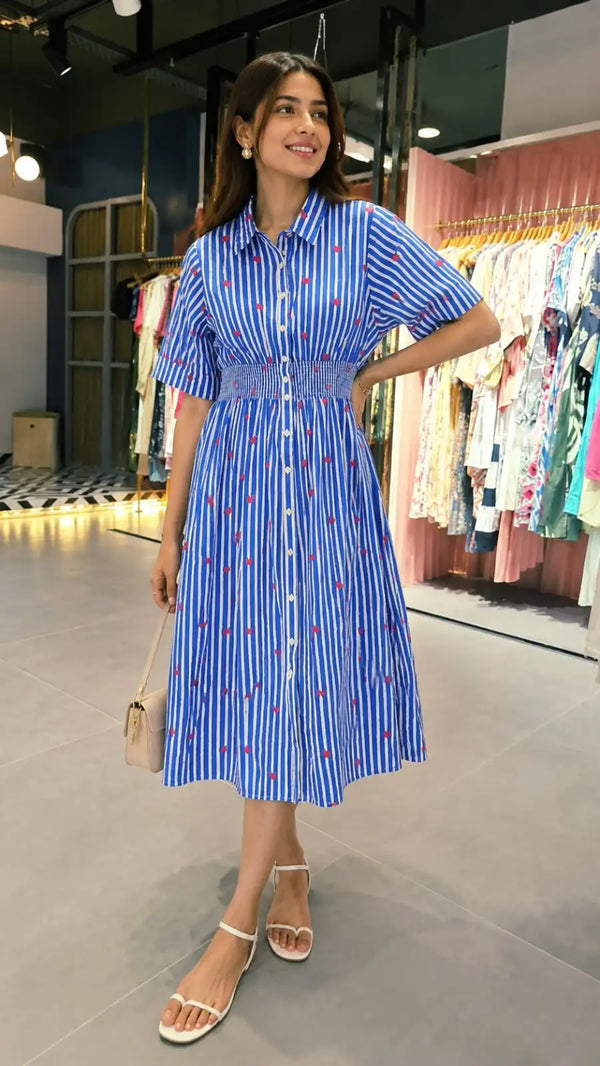 Blue Heart Charm Dress