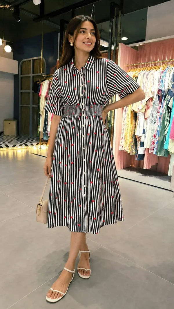 Black Heart Charm Dress