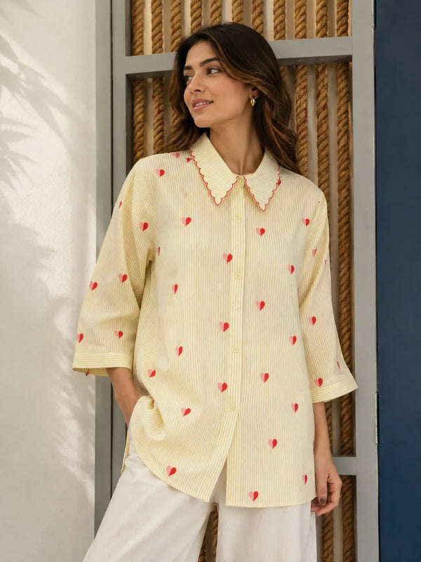 Sweetheart Shirt Yellow
